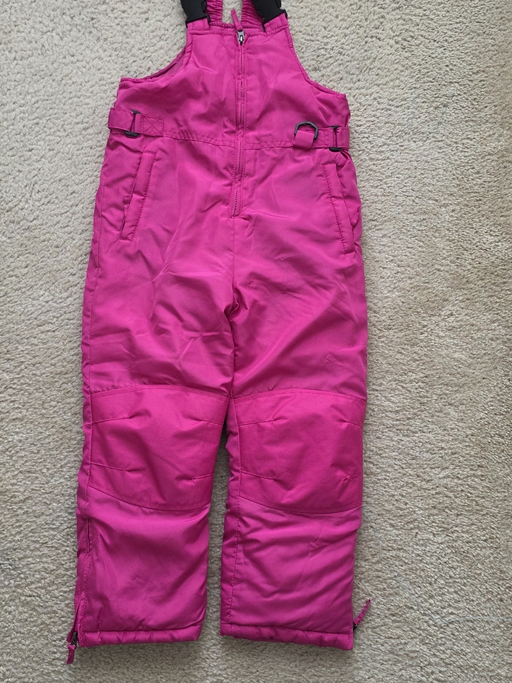 Cherokee Bright Pink Insulated Snow Overalls